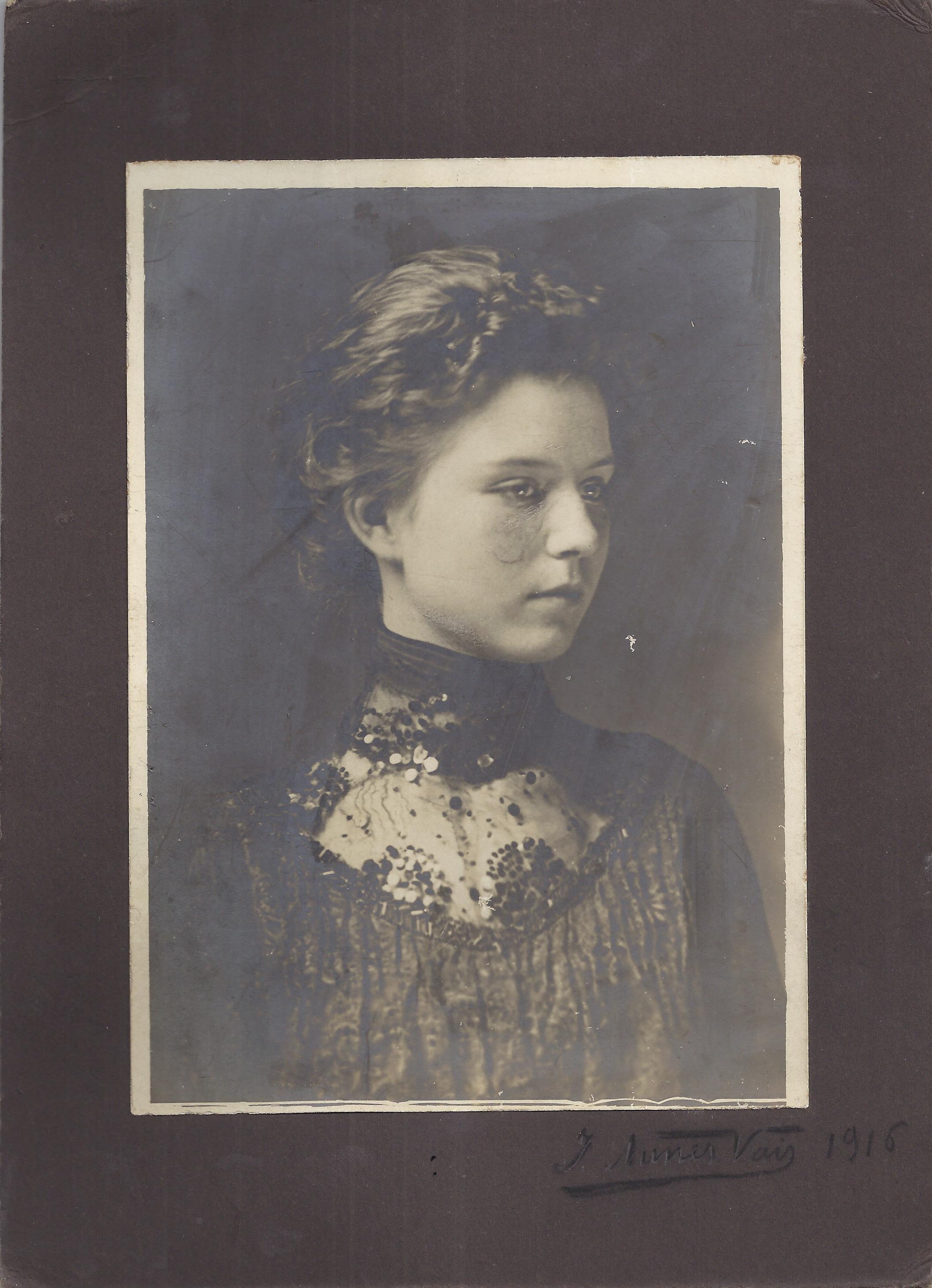 Clara Marini, seconda moglie di Alberto Franchetti (1916)